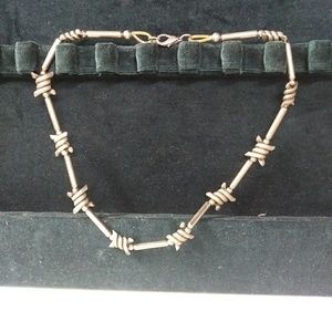 Barbed wire necklace